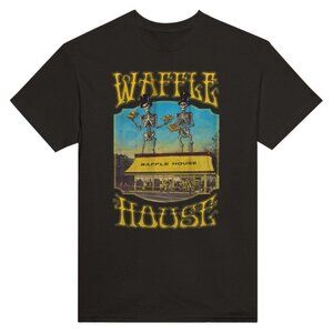 Grateful Dead Waffle House Lot Rock Band Fan Gift Graphic Retro T-Shirt 159